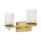 Z-Lite Grayson Vanity, 2-Light, 16 In.W x 5.75 In.L x 8.5 In.H, Modern Gold/Clear + Etched Opal 1949-2V-MGLD - alternate 5